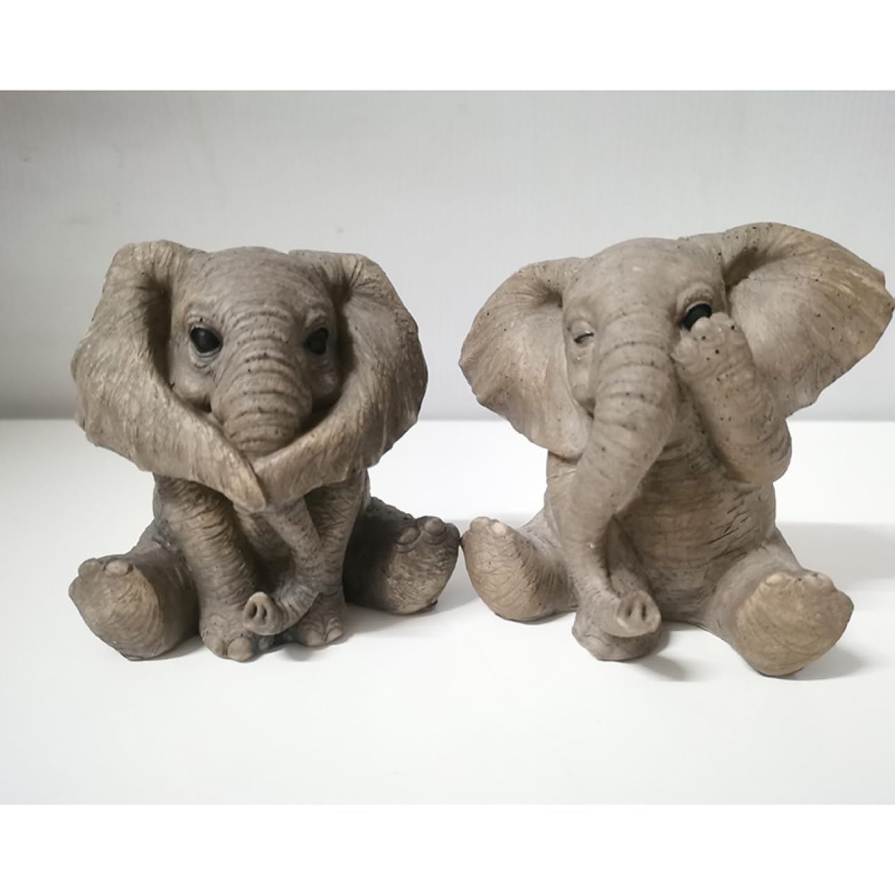 Amazon.co.jp: リアル ゾウ 置物 玄関 オブジェ かわいい 象